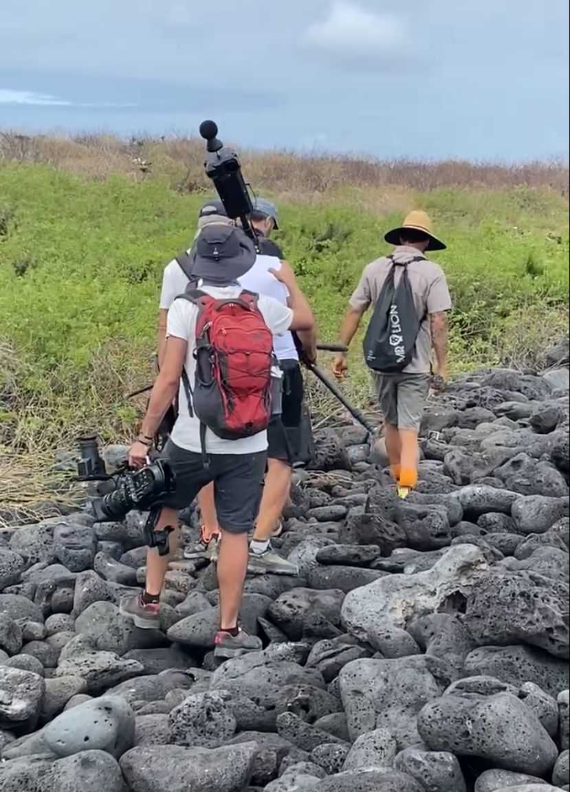 Photographers on the trail, Galapagos Islands